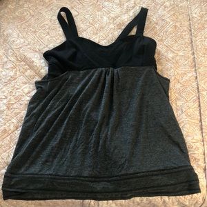Lululemon grey and black tank top